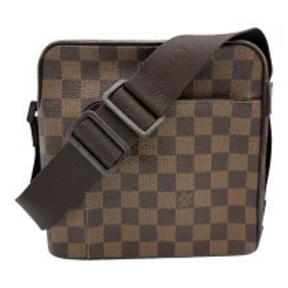Louis Vuitton Olaf Brown Damier Leather Shoulder Bag